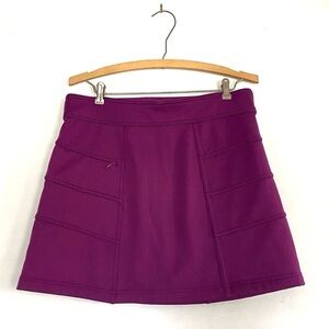 euc ATHLETA Blizzard cozy fleece skirt magenta purple